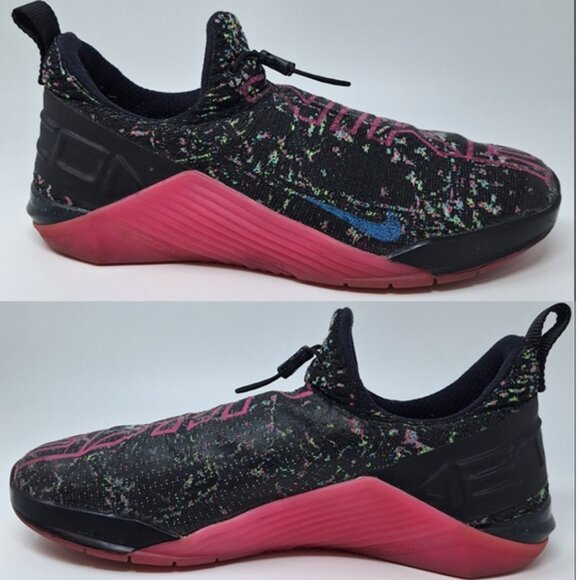 Nike React Metcon AMP Black Blue Fury Pink Cross Training Shoes Men's Size 10.5 - Picture 13 of 16
